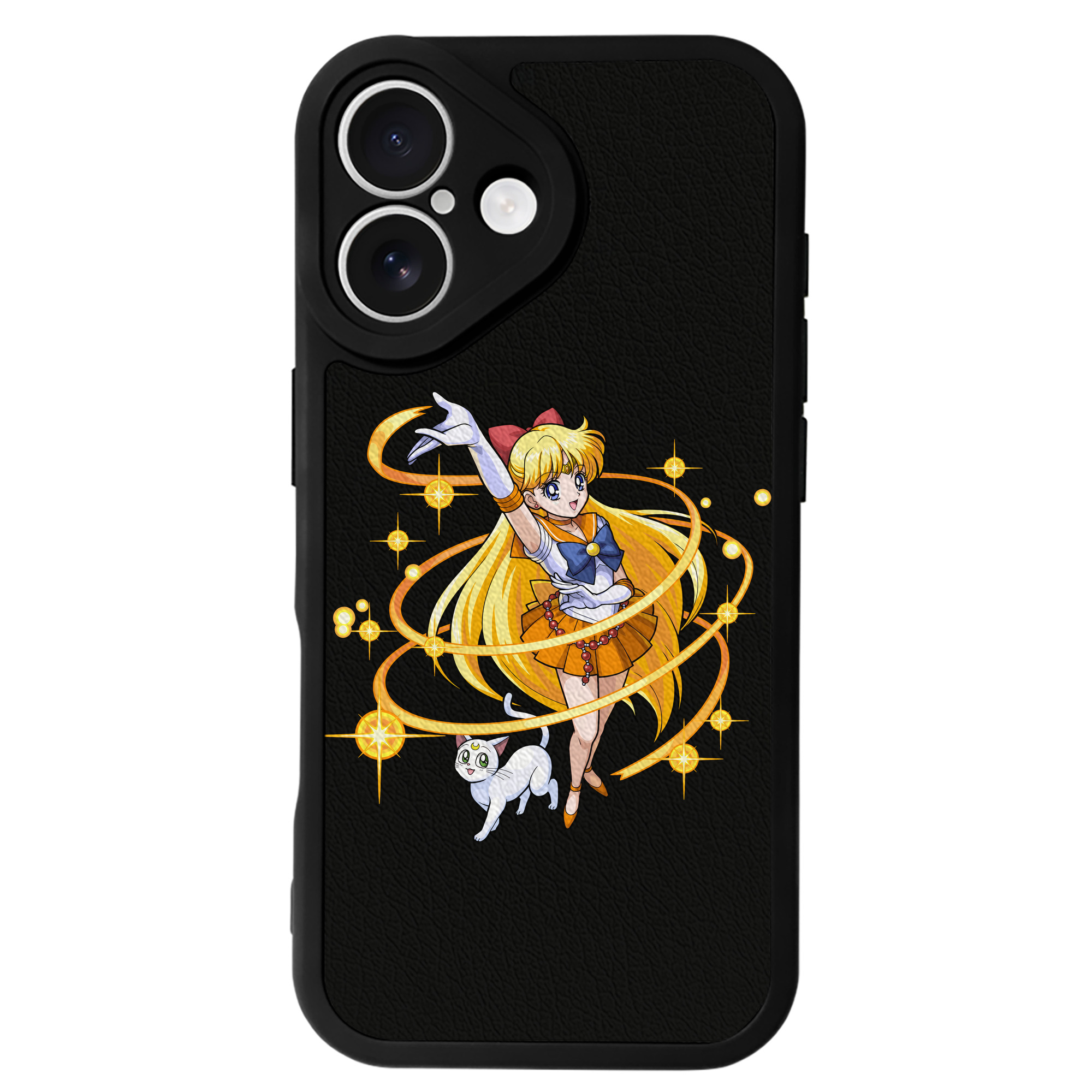 （画像用） 美少女戦士セーラームーン 愛野 美奈子 あいの みなこ Sailor Moon Aino Minako 【iPhone 16シリーズ対応】シリコンスマホケース（レザー調） 材質：シリコン